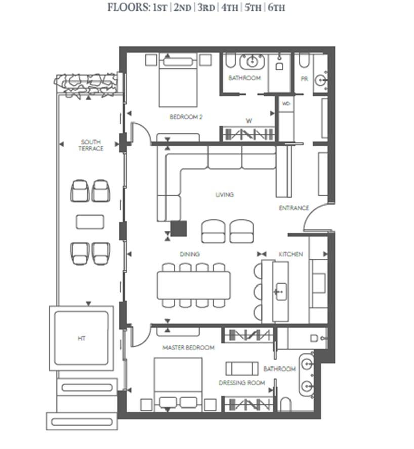 2 bedroom South