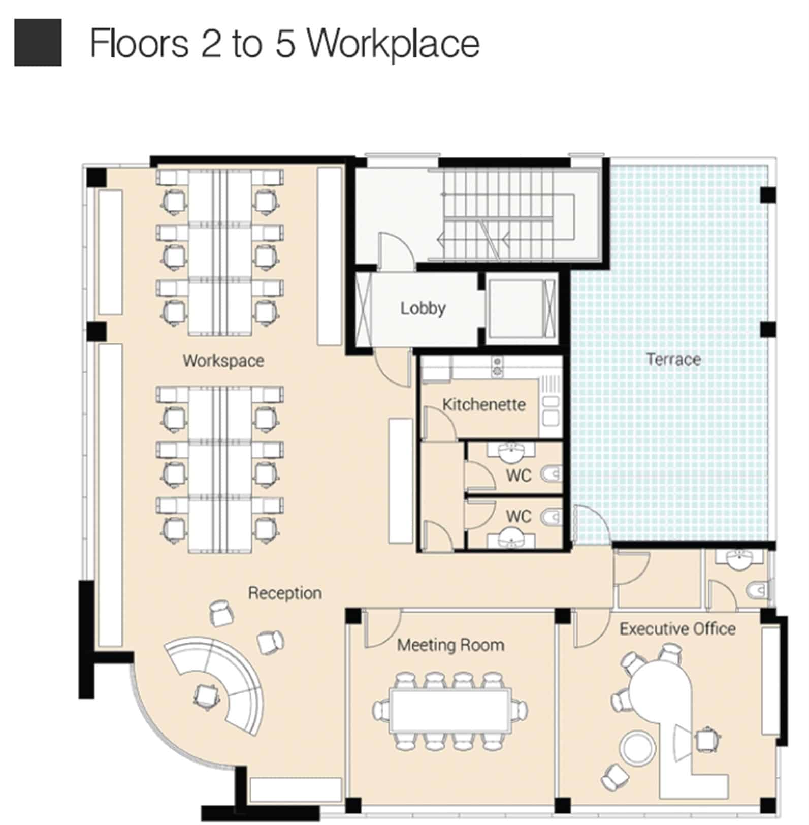 Floors 2-5