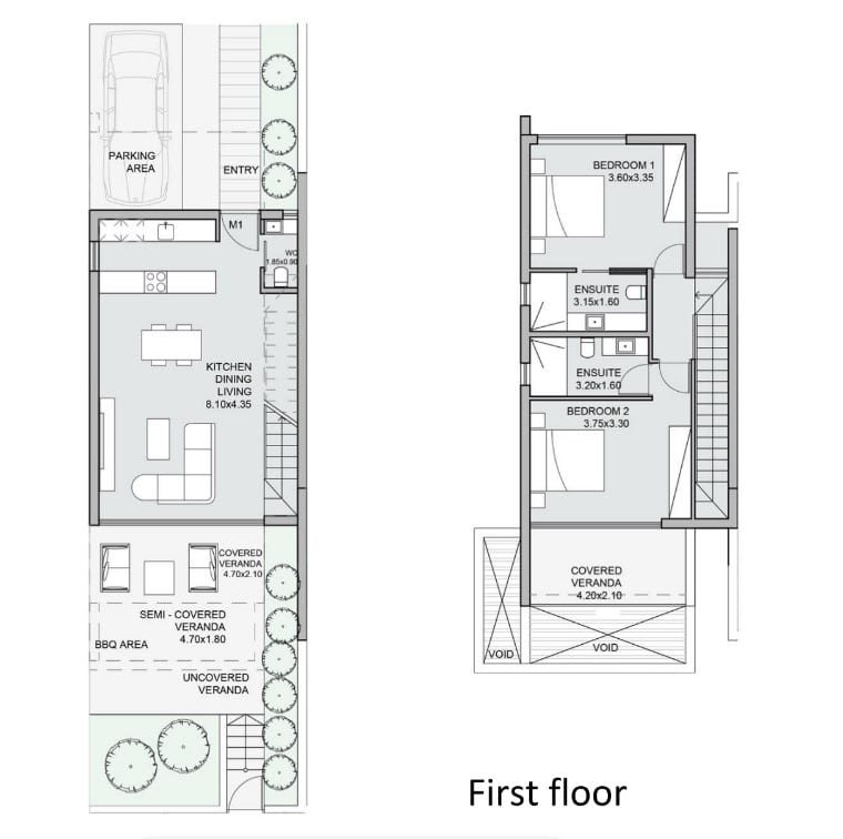 ground floor, 1st floor