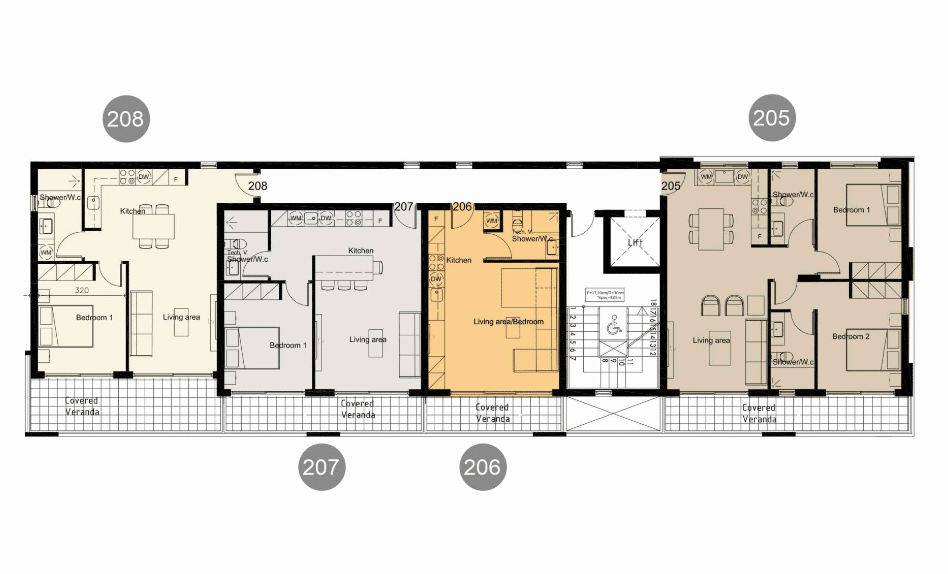 Second floor - block B