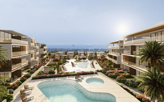 Modern 3 bedroom townhouse in Limassol with sea view for sale
