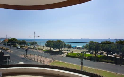 Beachfront 3-bedroom apartment for rent in Limassol