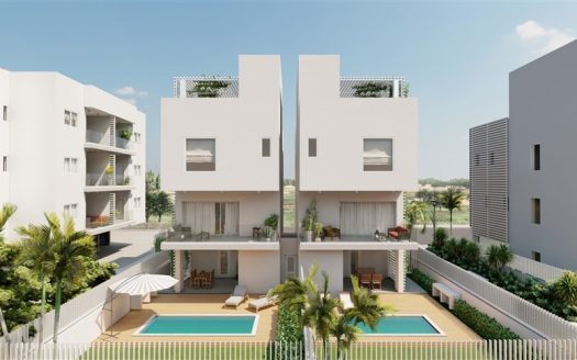 Larnaca Property Modern Villas In Residential Area