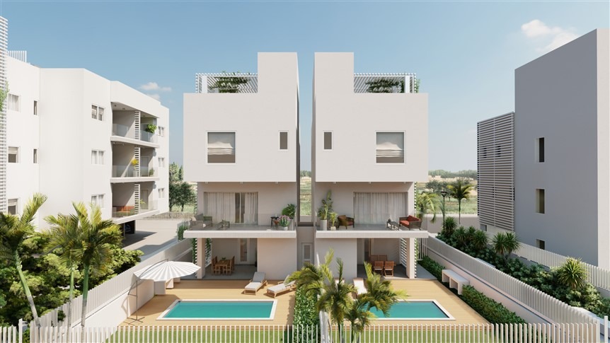 Larnaca Property Modern Villas In Residential Area