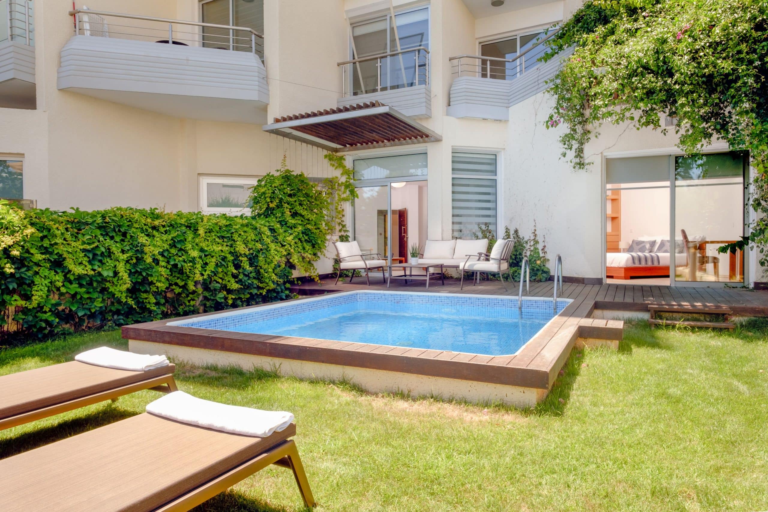 Limassol Property Beachfront One Bedroom Apartment with Garden