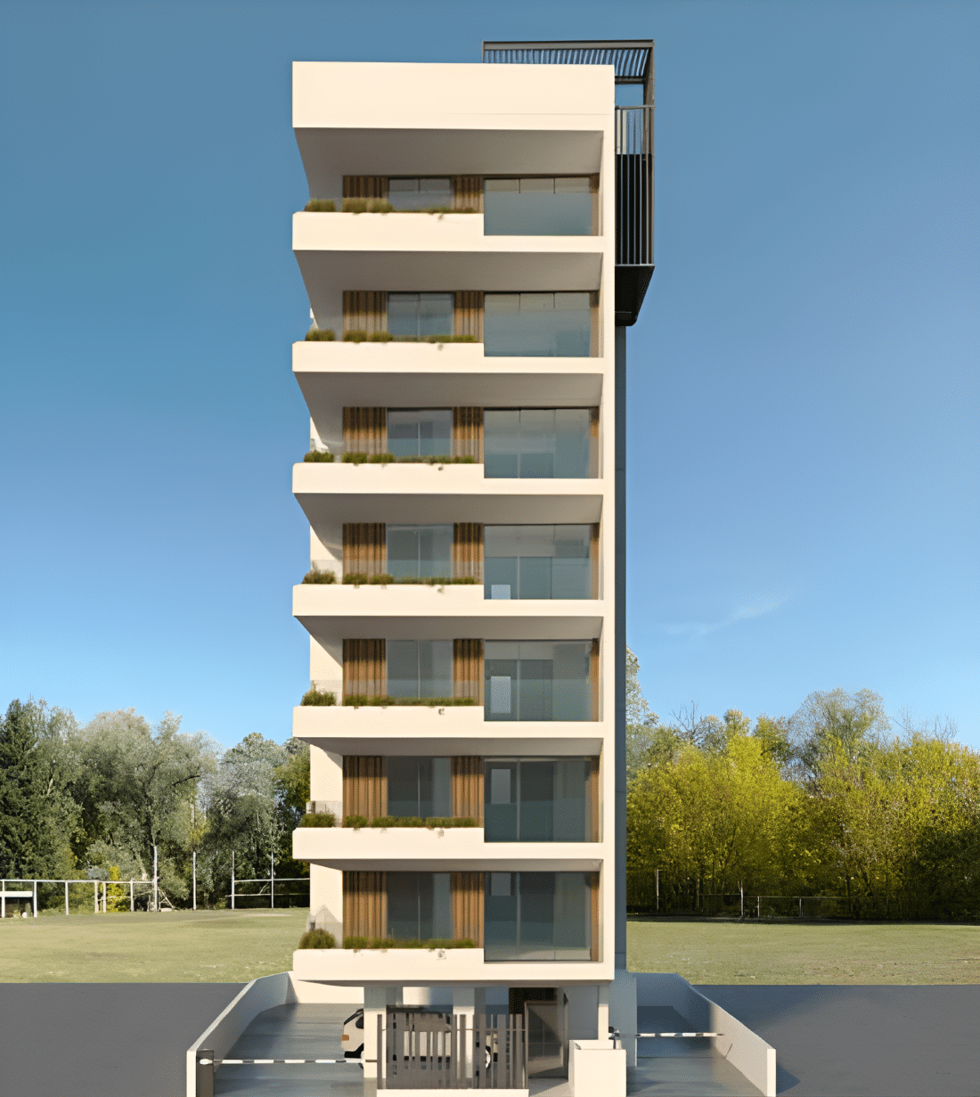 Larnaca Property Two Bedroom Penthouse with Sea View
