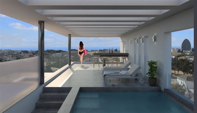 Limassol Property Spacious Penthouse In Town Center