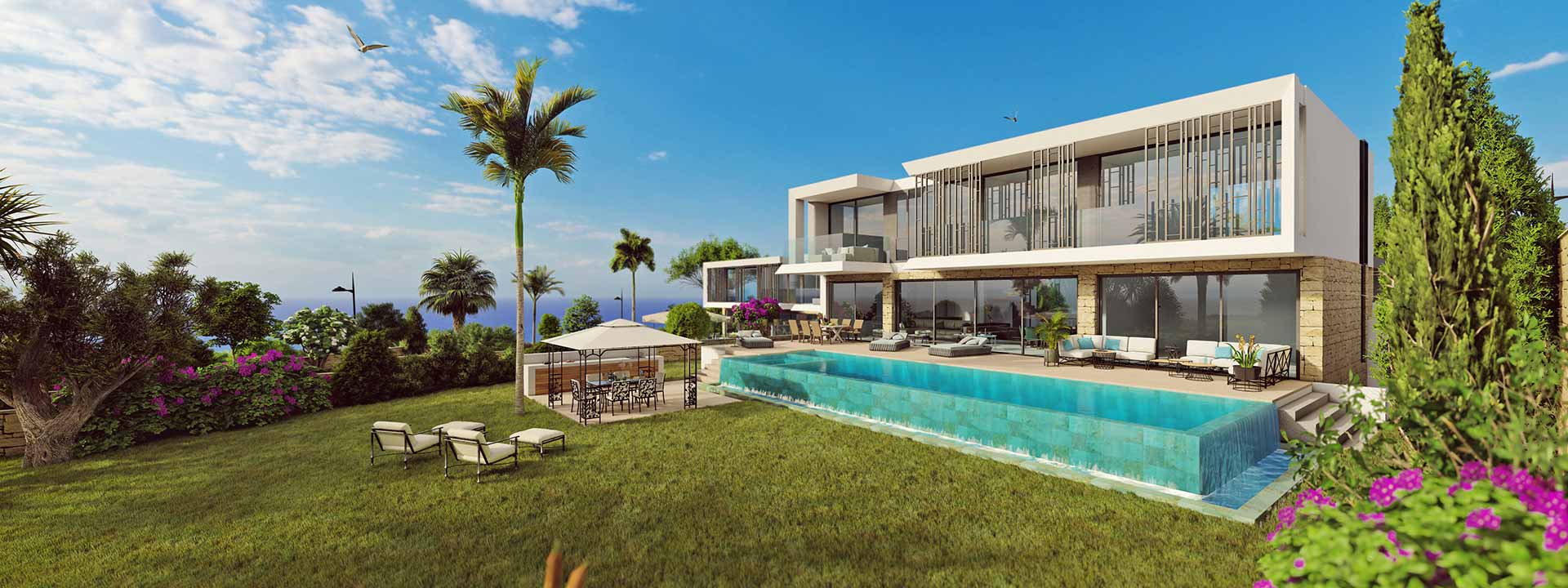 Paphos Property Contemporary Five Bedroom Villa