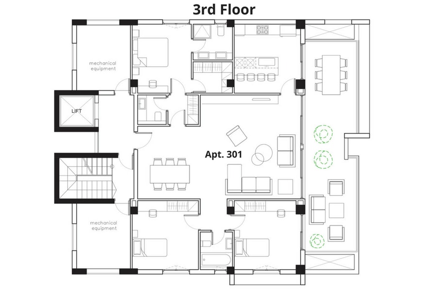 Limassol Property 3+1 Bedroom Apartment In Town Center
