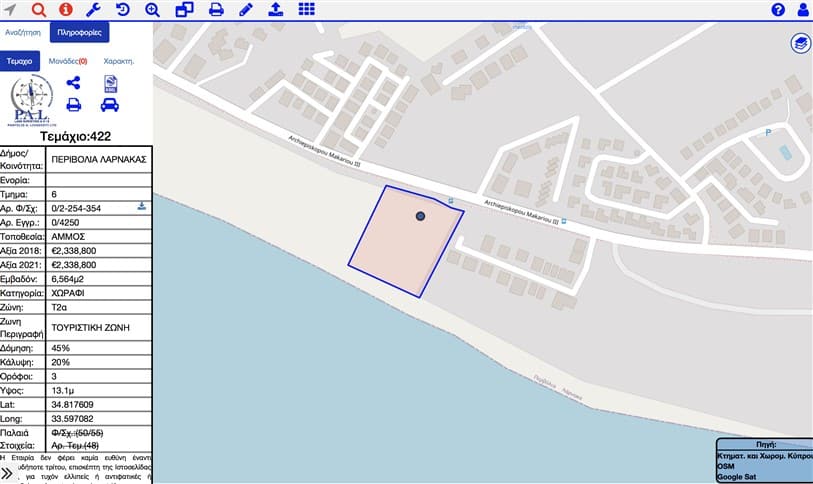 Larnaca Property Large Plot in Prestigious Area