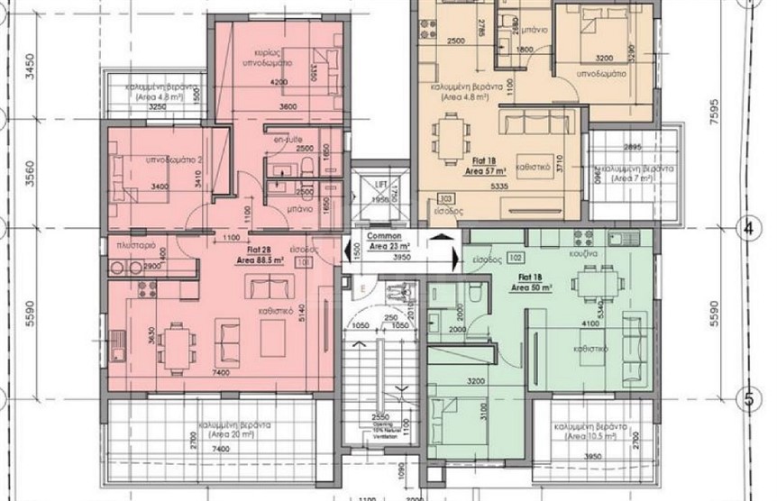 Limassol Properties Three Bedroom Apartment in Apostolos Andreas