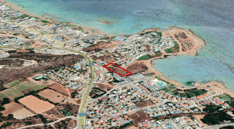 Ayia Napa Property Plot – 5216 m2 Sea Front