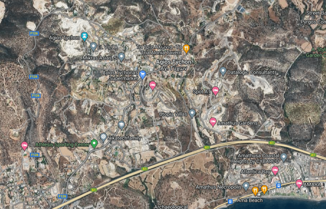 Limassol Property Residential Plot in Agios Tychonas-1.441 m2