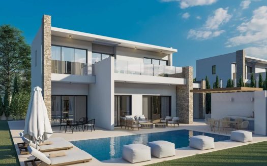 Paphos Property Three Bedroom Villa in a Gated Complex