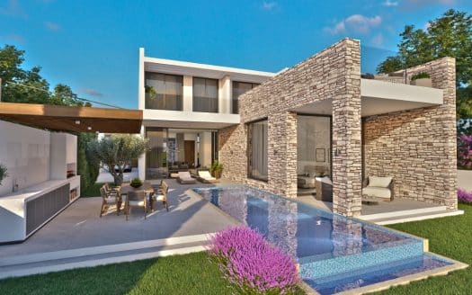 Paphos Property Beachfront 4+2 Bedroom Villa in a Resort