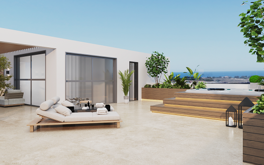 Paphos Property Four Bedroom Penthouse in a Gated Complex