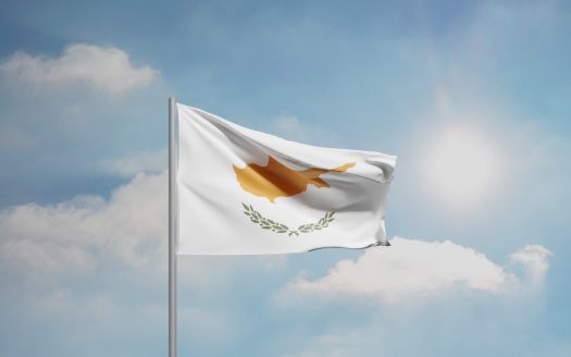 Cyprus flag image promoting real estate in Cyprus and property investment