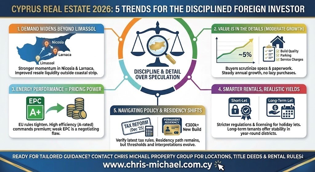 Cyprus real estate 2026: 5 trends for the disciplined foreign investor
