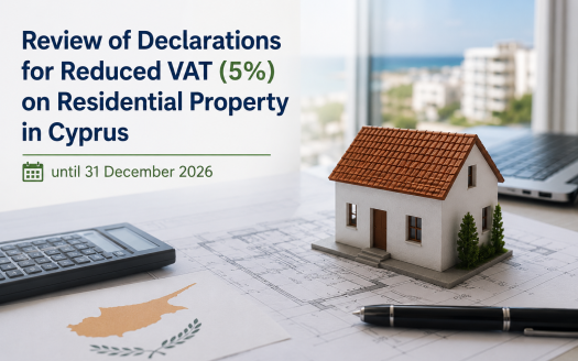 Declarations for Reduced VAT - Cyprus Residential