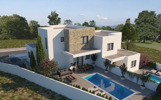 Paphos Property Semi-Detached Three Bedroom House