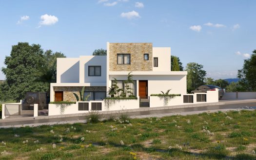 Paphos Property Semi-Detached Three Bedroom House