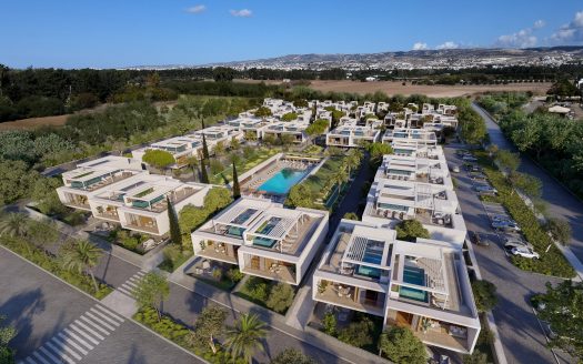 Paphos Property Modern Three Bedroom Penthouse in Gated Complex