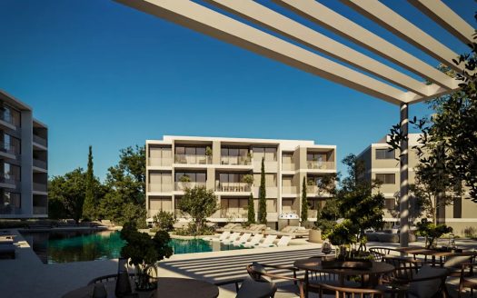 Paphos Property Two Bedroom Apartment in Gated Complex