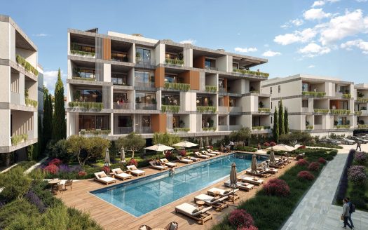 Paphos Property Two Bedroom Apartment in Gated Complex